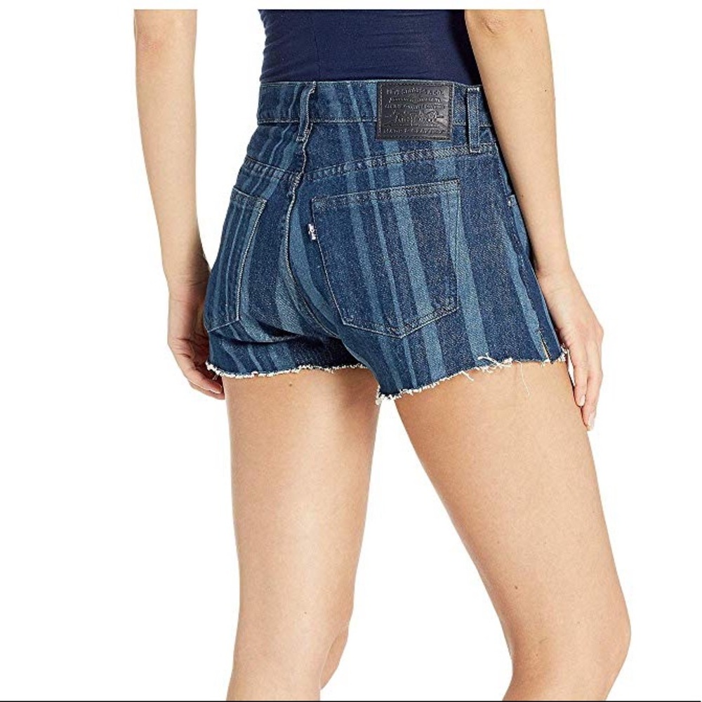 RARE Levi’s Made & Crafted Laser Striped Shorts - Picture 2 of 8